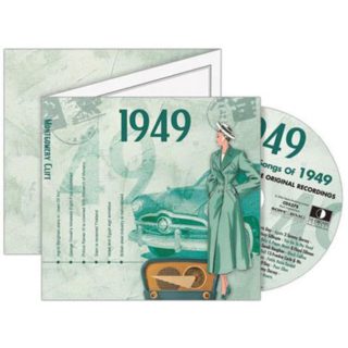 Birthday Gifts or Anniversary Gifts, Classic Years CD Card 1949