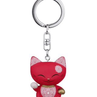 Mani The Lucky Cat Keychain – Red. Lucky gifts for her