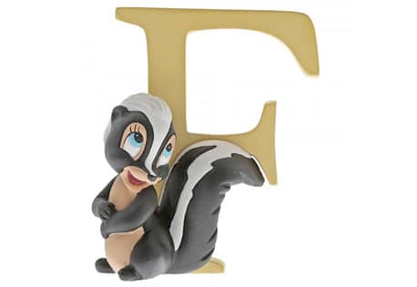 Disney Enchanting Alphabet F Flower Figurine